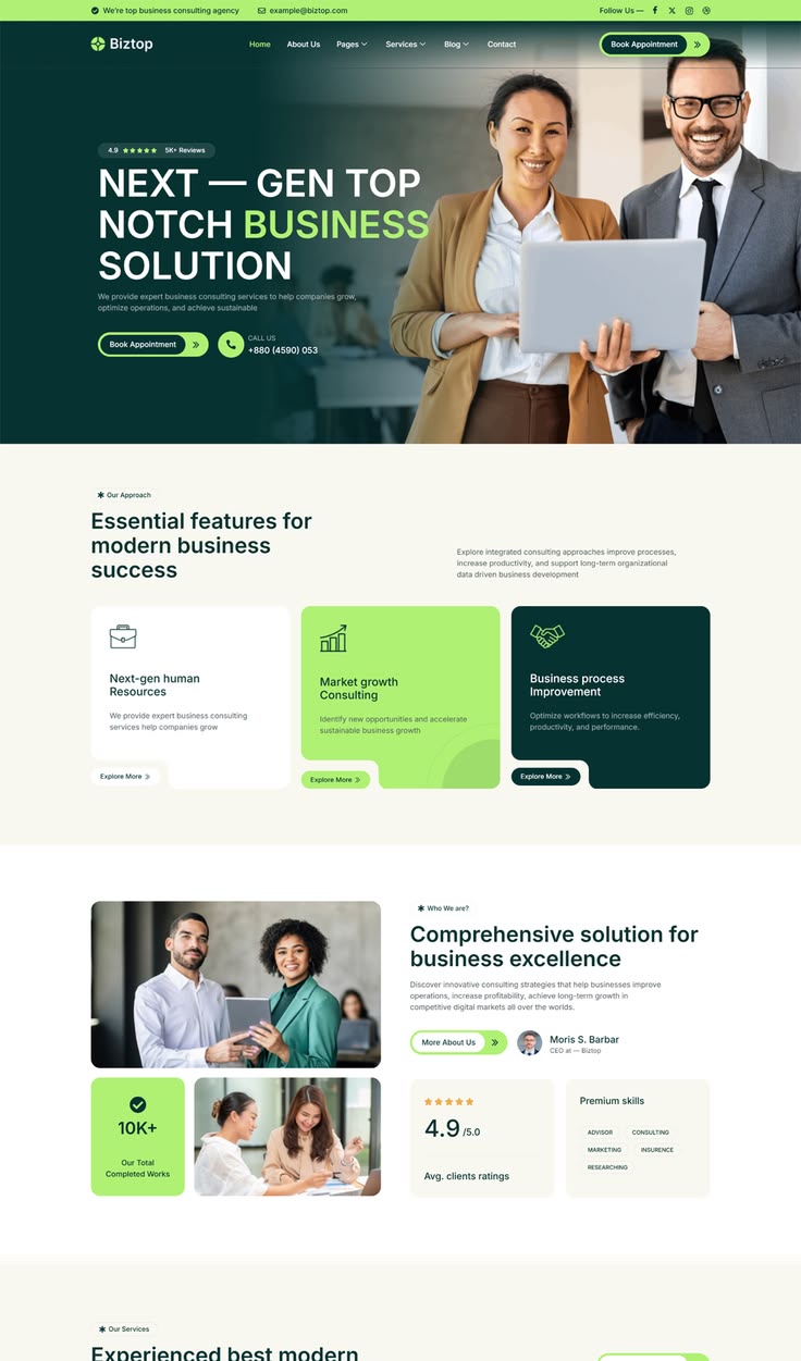 BusinessPro - Corporate Website Template